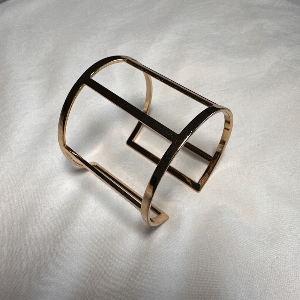 Gold cuff bracelet